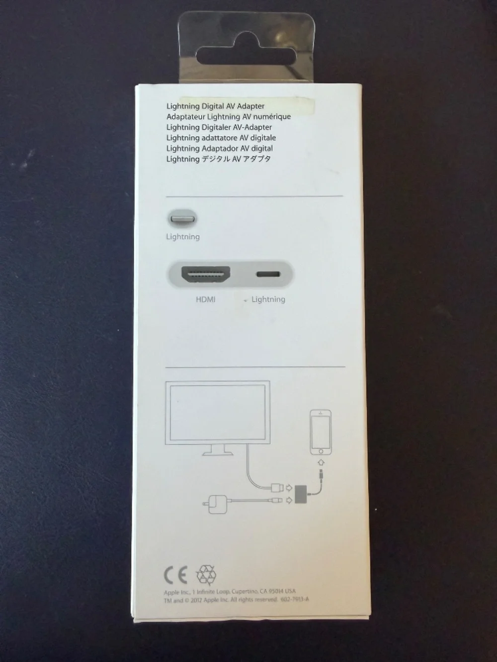 NWT Genuine Apple Lightning Digital AV Adapter HDMI iPhone iPad MD826AM/A